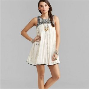 Free People B&W Embellished Dress Size 2